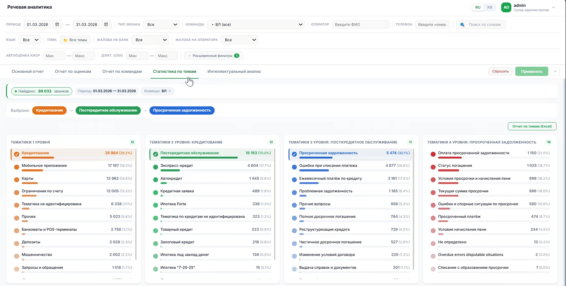 Speech Analytics screenshot